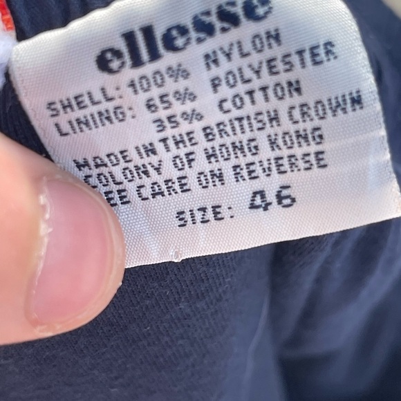 90s vintage Ellesse track pants navy blue size xl - Picture 4 of 4